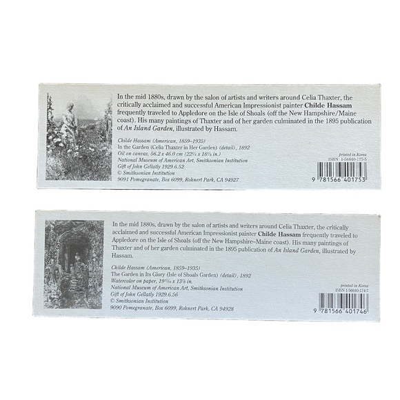 Houghton Mifflin An Island Garden Teal Gilt Slipcase Book 1988 Cottagecore OS - Picture 10 of 16